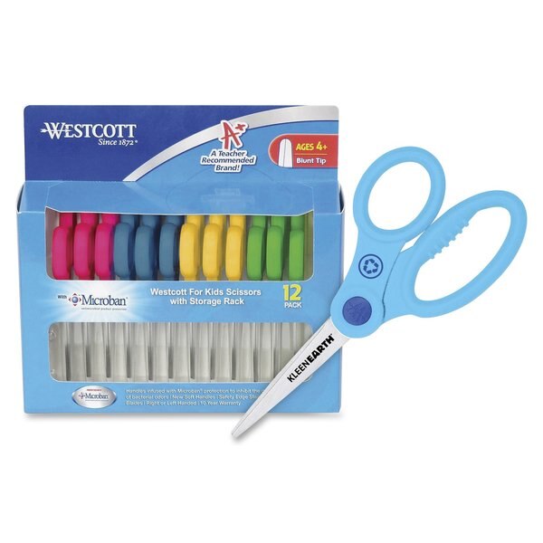 Scissors, Teachers Bulk 12Pack Display - 14606 with Anti-Microbial