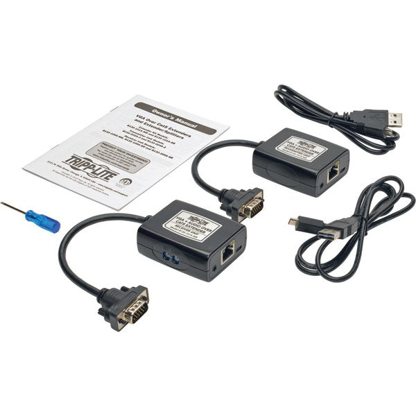 VGA-Cat5/6 Extender, Up to 750ft, EDID