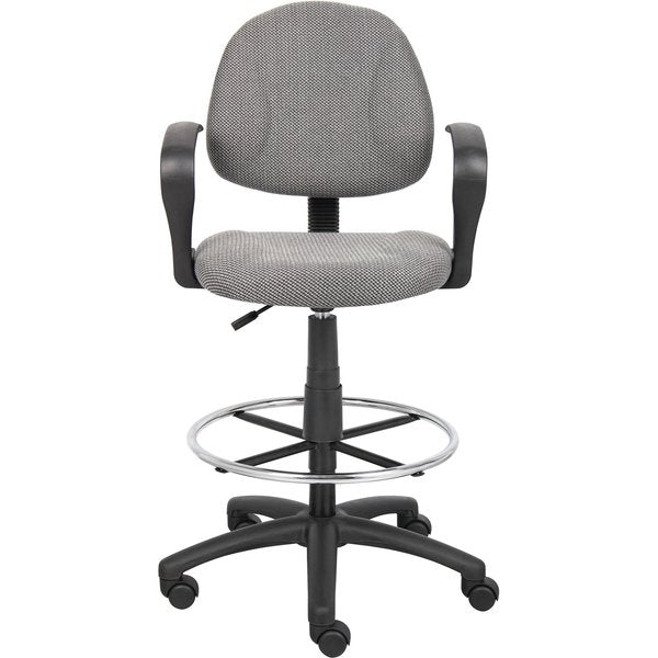 Drafting Stool (B315-Gy) W/Footring And Loop Arms