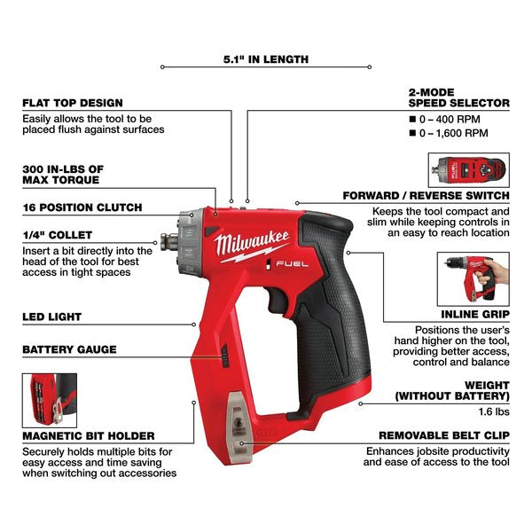 M12 FUEL Installation Drill/Driver (Tool-Only)