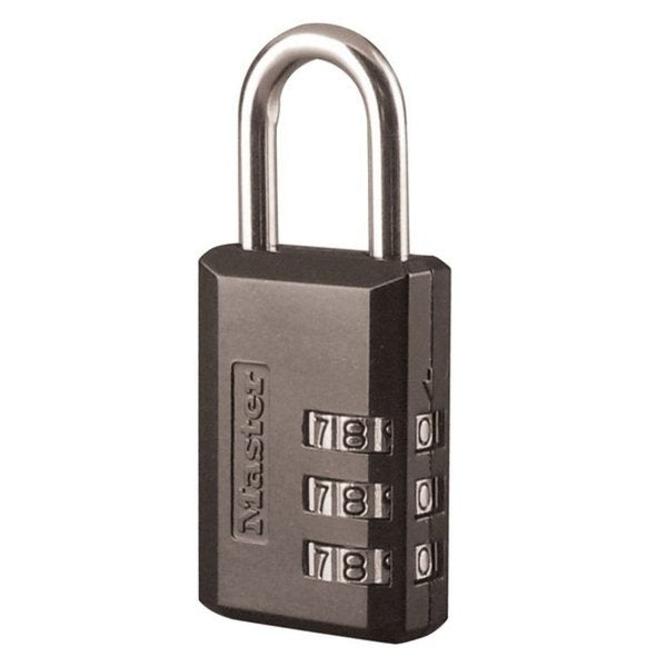 Luggage/Briefcase Padlock, Brass, Side