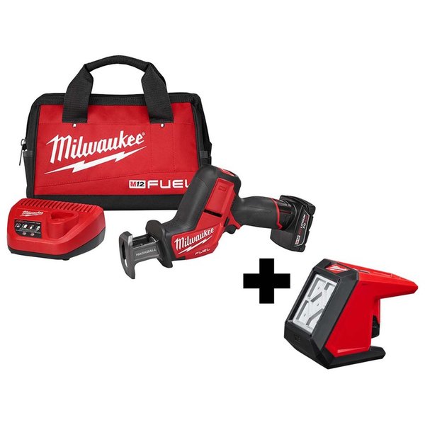 M12 FUELâ¢ HACKZALLÂ® Recip Saw Kit w/ M12â¢ ROVERâ¢ Mounting Flood Light