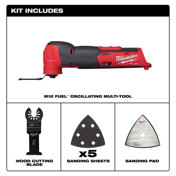 Oscillating Multi-Tool, 12V DC, Cordless, 3.9  Degrees Oscillation Angle, M12 FUEL(TM) Series
