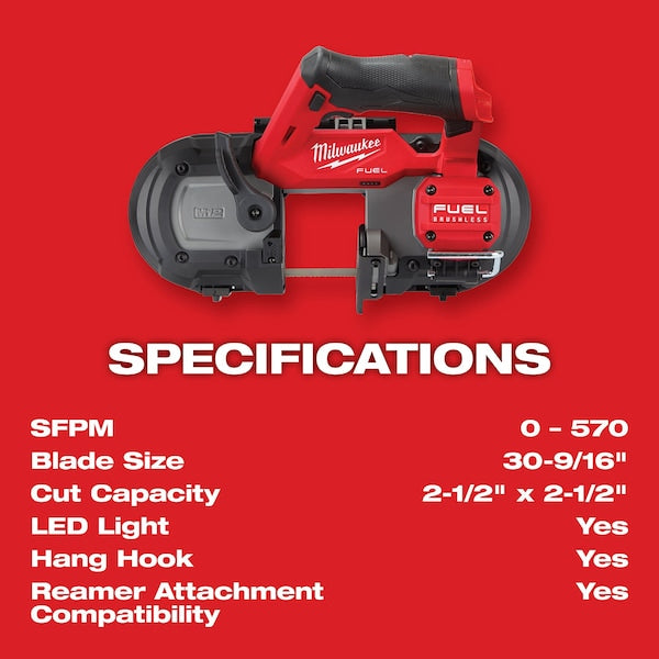 M12 FUEL Compact Band Saw (Tool Only)