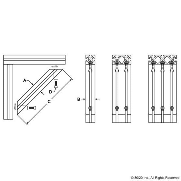Support, 45 Degree, 1515-Ulx18