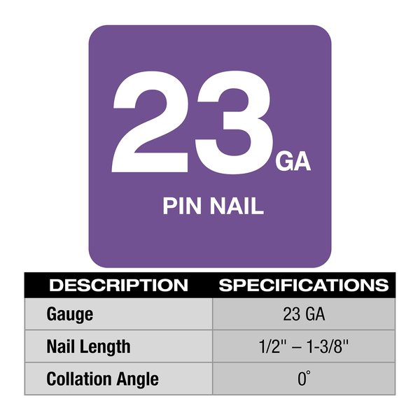 M12 23 Gauge Pin Nailer (Tool Only)