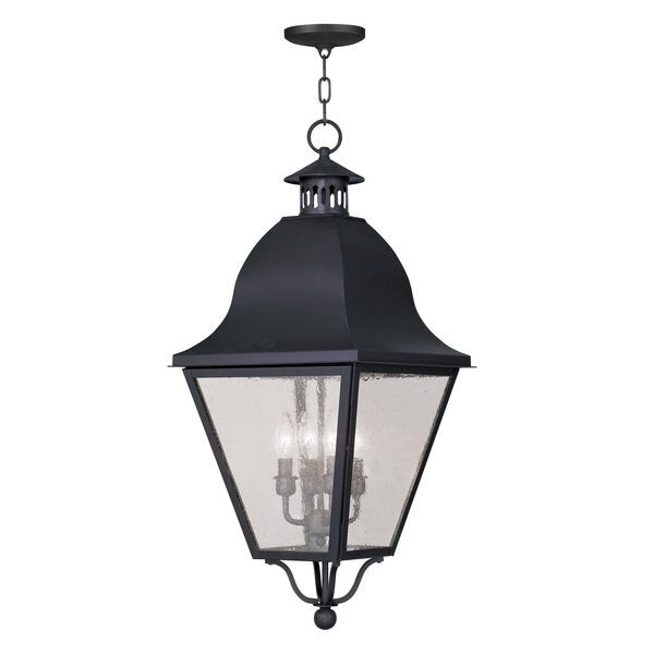 Amwell 4 Light Black Outdoor Pendant Lan