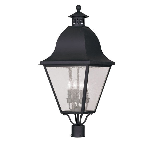 Amwell 4 Light Black Outdoor Post Top La