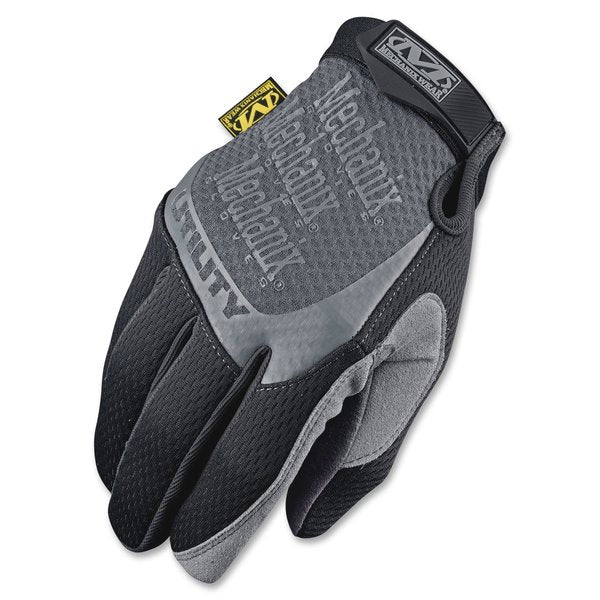 Mechanics Gloves, L, Black/Gray, Synthetic Leather, TekDry(R)