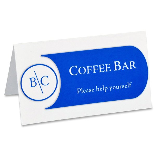 Name Tent Cardstock, White, PK160