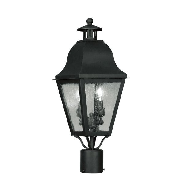 Amwell 2 Light Black Outdoor Post Top La