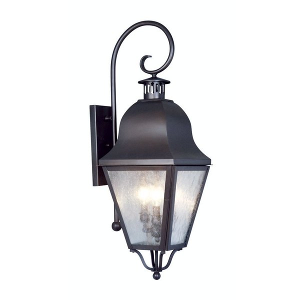 Amwell 3 Light Bronze Outdoor Wall Lante