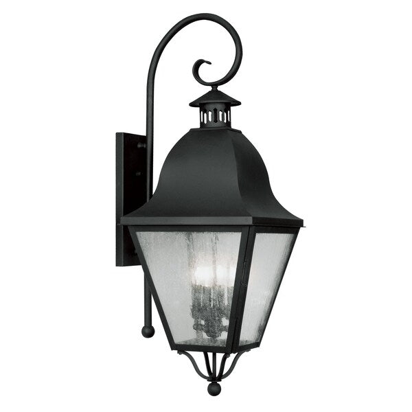 Amwell 4 Light Black Outdoor Wall Lanter