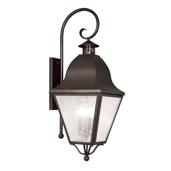 Amwell 4 Light Bronze Outdoor Wall Lante