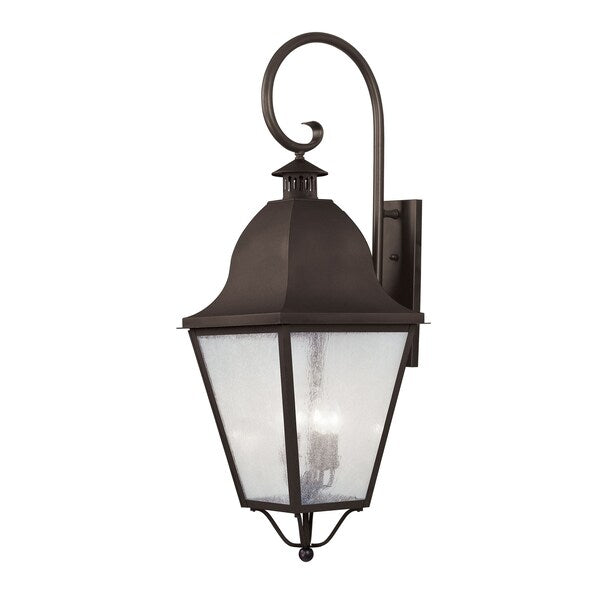 Amwell 4 Light Bronze Outdoor Wall Lantern