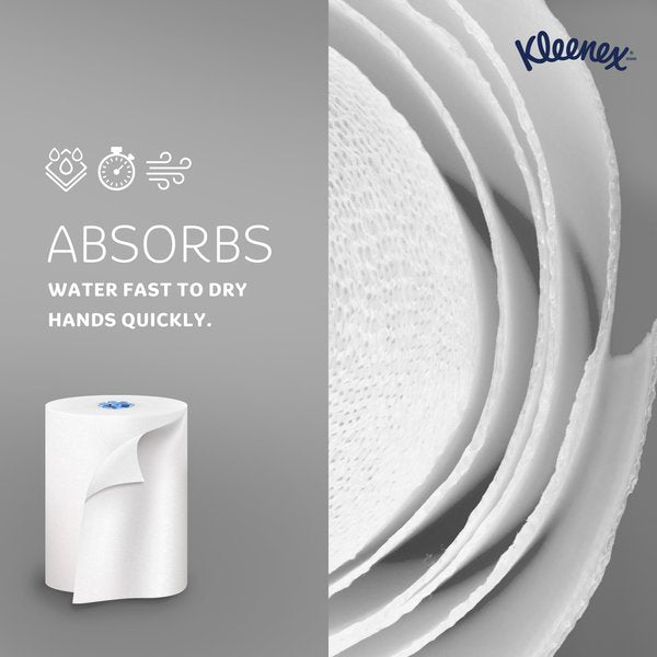 Hard Roll Paper Towels for Blue Core Dispensers, White, (700'/Roll, 6 Rolls/Case, 4,200'/Case)