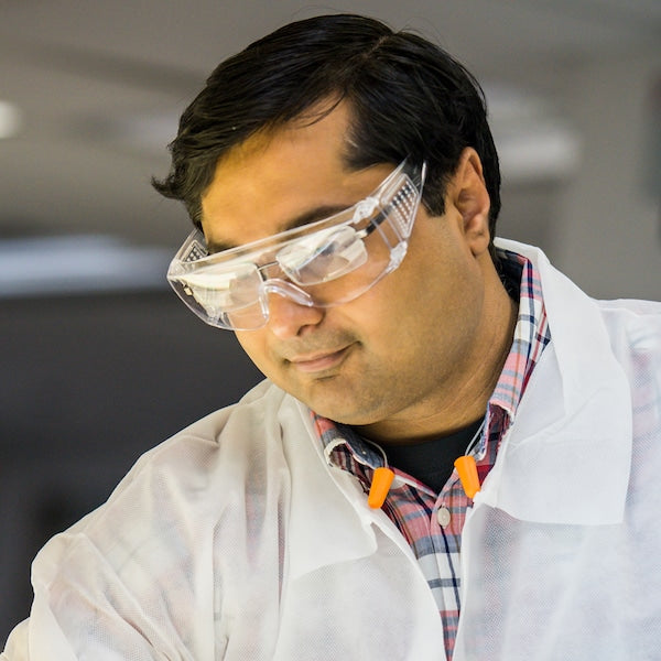 Safety Glasses, Wraparound Clear Polycarbonate Lens, Uncoated