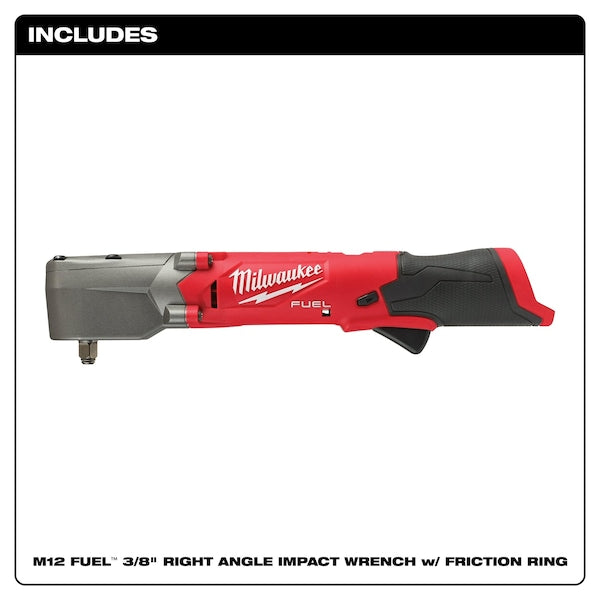M12 FUEL 3/8 in. Right Angle Impact Wrench with Friction Ring (Bare Tool)
