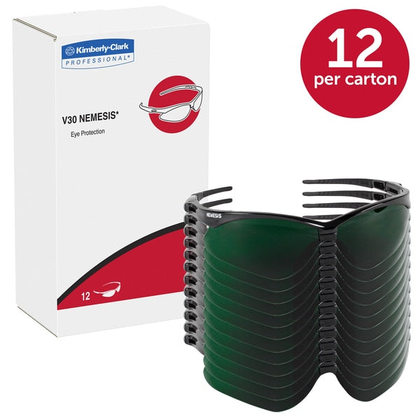 Safety Glasses, Wraparound Shade 5.0 Polycarbonate Lens, Scratch-Resistant