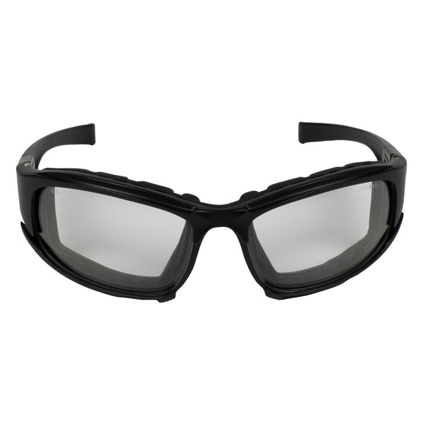 Safety Glasses, Wraparound Clear Polycarbonate Lens, Anti-Fog, Scratch-Resistant