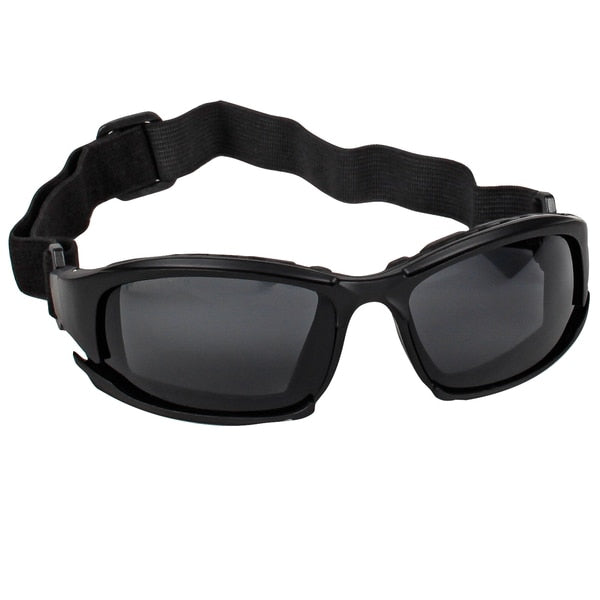 Safety Glasses, Wraparound Smoke Polycarbonate Lens, Anti-Fog, Scratch-Resistant