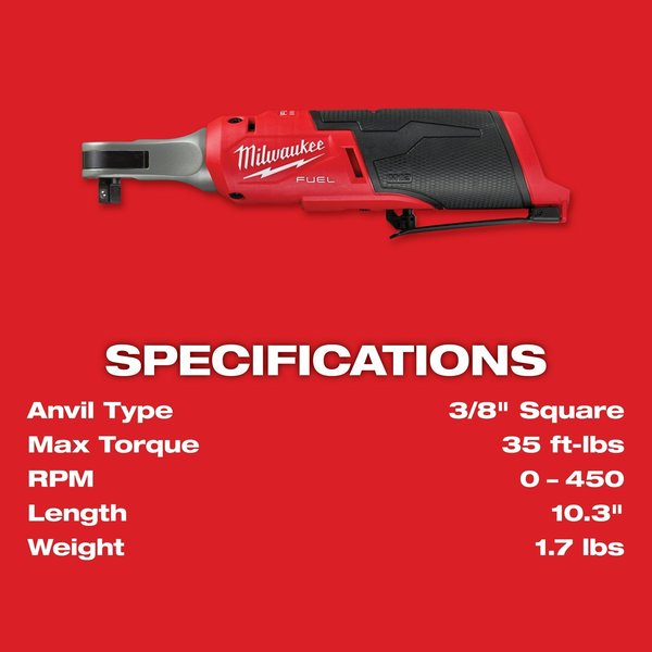 M12 FUEL 3/8 in. High Speed Ratchet (Tool Only)