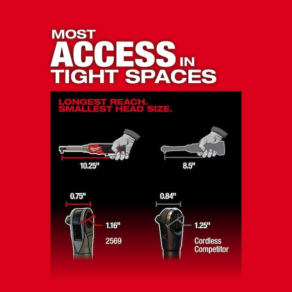 M12 FUEL 3/8 in. Extended Reach High Speed Ratchet (Tool Only)
