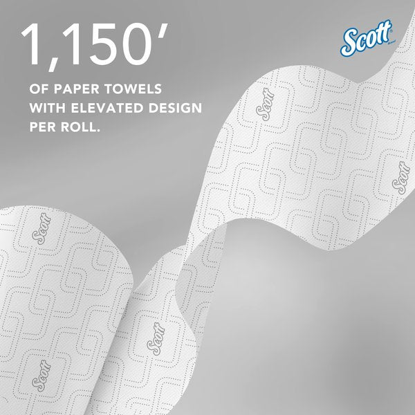 High-Capacity Hard Roll Towels for Blue Core Dispensers, White, (1,150'/Roll, 6 Rolls/Case)