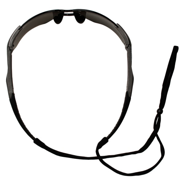 Safety Glasses, Wraparound Smoke Polycarbonate Lens, Scratch-Resistant