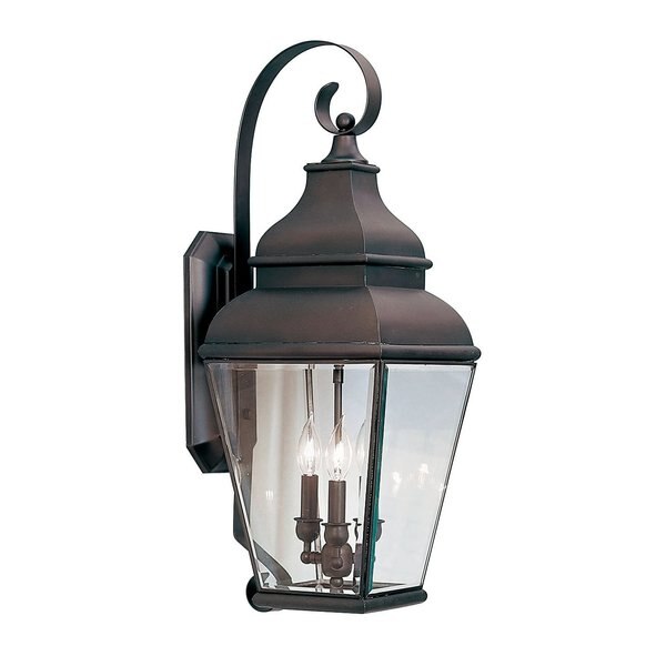 Exeter 3 Light Bronze Outdoor Wall Lante