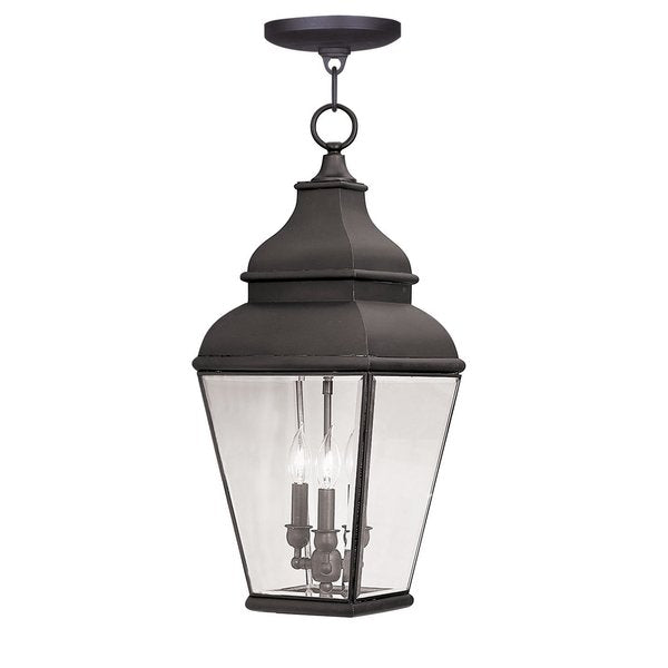 Exeter 3 Light Bronze Outdoor Pendant La