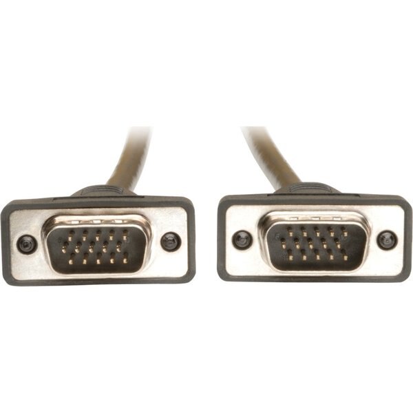 Coax Cable, VGA, HD15, Low Profile, RGB, 15ft