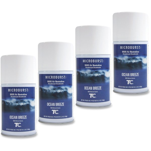 Air Freshener Refill, Ocean Breeze, PK4