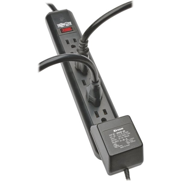 Power Strip, 7-Outlet, Black, 25ft cord