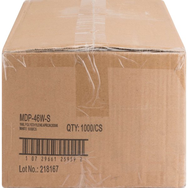 Disposable Aprons, White, PK1000