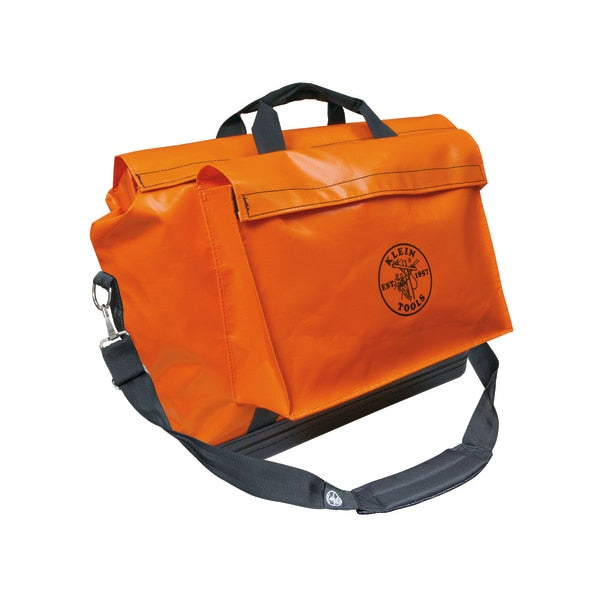 Tool Bag, Vinyl Coated Polyester, 1 Pockets, Orange, 20