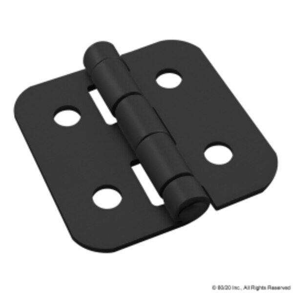 Black 25 S Aluminum Hinge