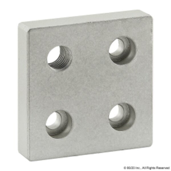 Base Plate 50mm X 50mm W/M10 Corner Tap