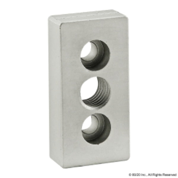 Base Plate 25mm X 50mm W/M12 Tap In Ctr