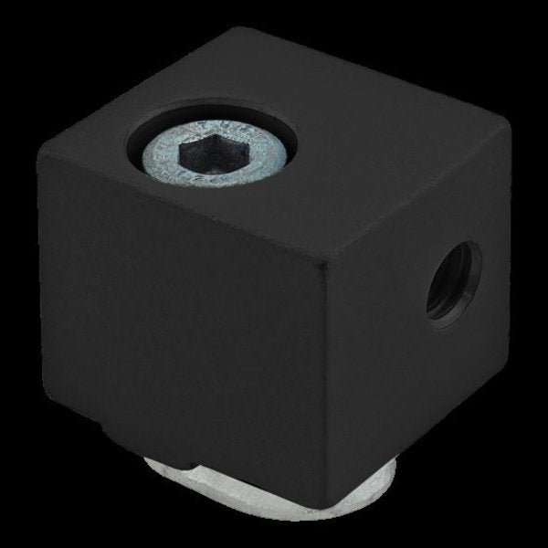 Black 25 S Panel Mount Block