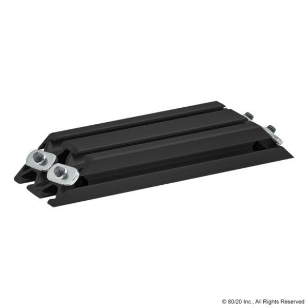 Support, 45 Deg., 25-2550X160mm, Blk Ano