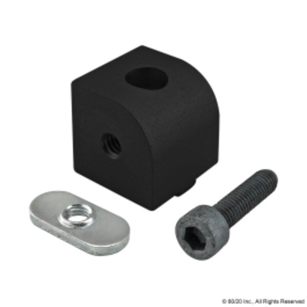Black 25 S 0 Deg Right Angle Living Nub