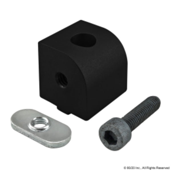 Black 25 S 90 Deg Right Angle Living Nub