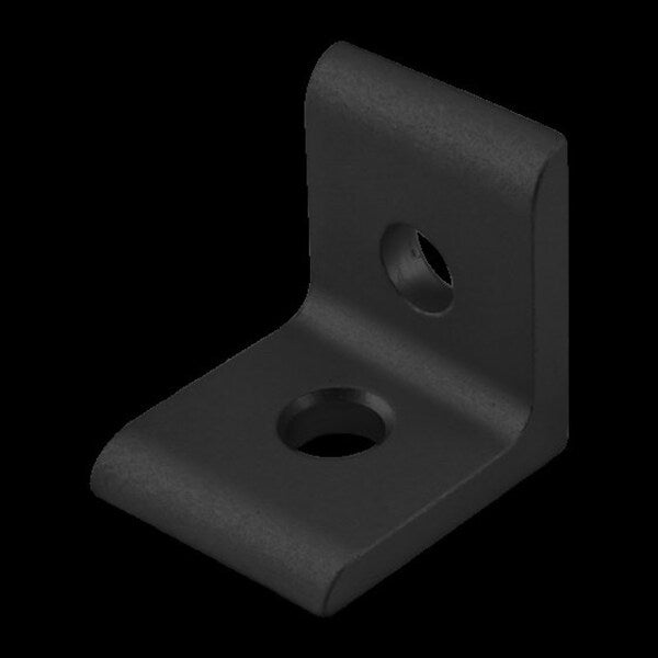 Black 25S 4mm 2 Hole Inside Crnr Bracket