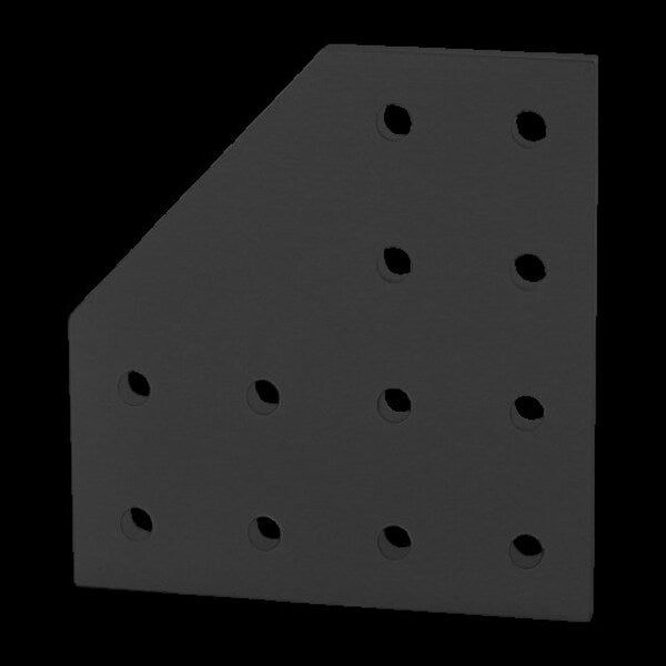 Black 25 S 12 Hole 90 Deg Joining Plate