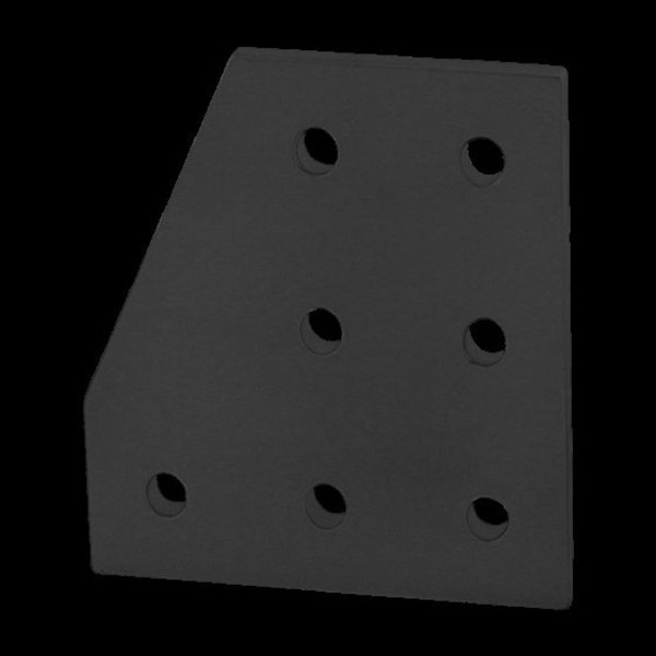 Black 25S 7 Hole 90 Degree Joining Plate