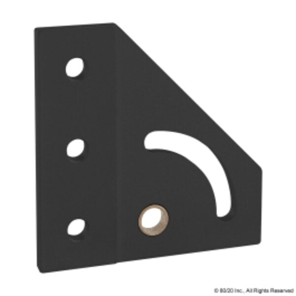 Black 25S 90 Deg Left Hand Pivot Bracket