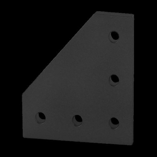 Black 25S 5 Hole 90 Degree Joining Plate
