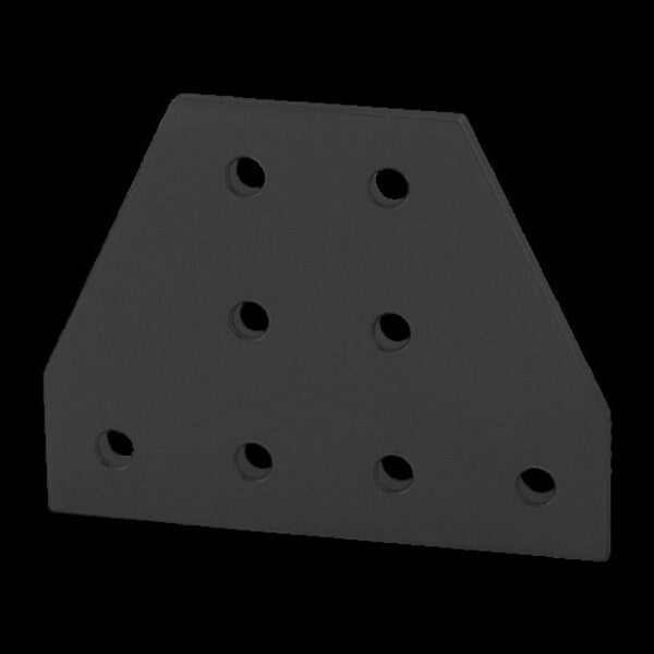 Black 25 S 8 Hole Tee Joining Plate