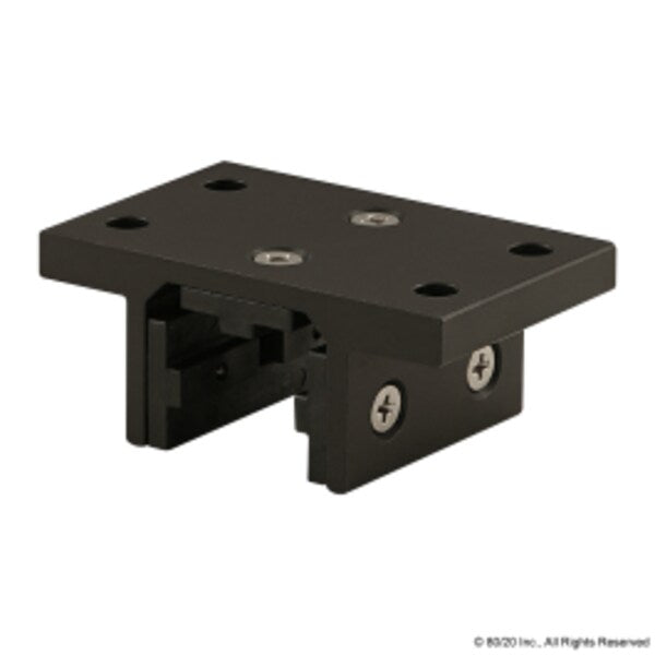 Black 25S Shrt Dbl Flange Linear Bearing